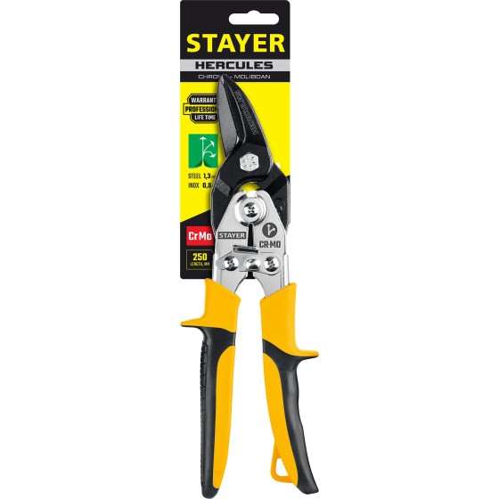 STAYER Hercules, 250 мм, правые ножницы по металлу, Professional (2321) STAYER Hercules, 250 мм, правые ножницы по металлу, Professional (2321)