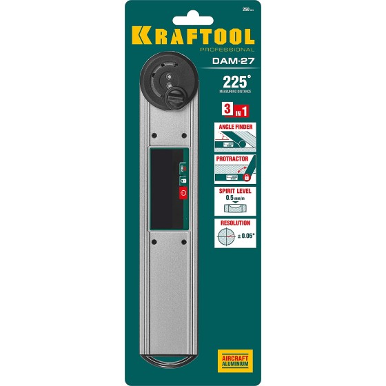 KRAFTOOL DAM-27, 250 мм, электронный угломер (34684) KRAFTOOL DAM-27, 250 мм, электронный угломер (34684)