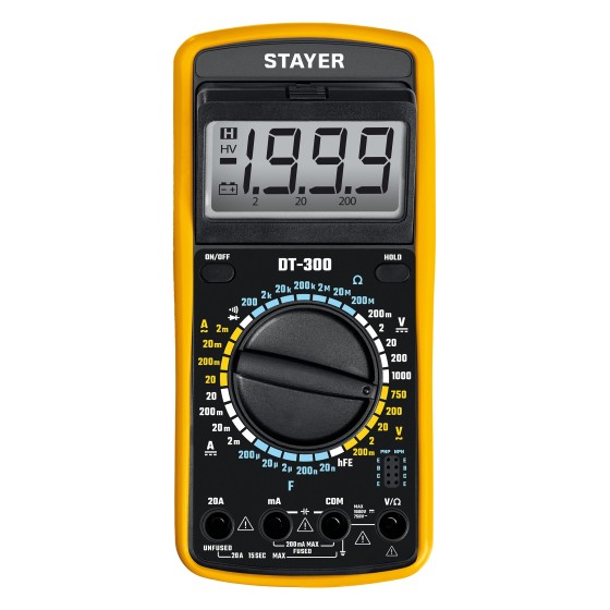 STAYER DT-300 Цифровой мультиметр (45321) STAYER DT-300 Цифровой мультиметр (45321)