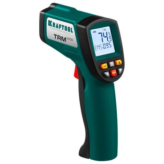 KRAFTOOL TRM-1000, -50° +950°С, пирометр инфракрасный (45703-950) KRAFTOOL TRM-1000, -50° +950°С, пирометр инфракрасный (45703-950)