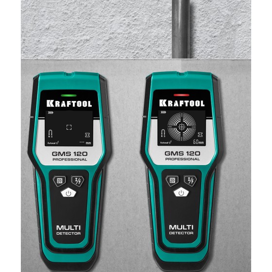 KRAFTOOL GMS-120, ЖК дисплей, универсальный детектор проводки (45298) KRAFTOOL GMS-120, ЖК дисплей, универсальный детектор проводки (45298)
