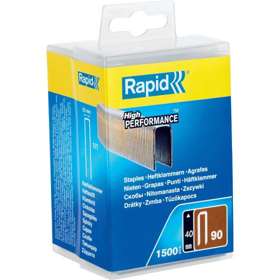 RAPID узкие, тип 90, 40 мм, 1500 шт, закаленные супертвердые гвозди (5000127) RAPID узкие, тип 90, 40 мм, 1500 шт, закаленные супертвердые гвозди (5000127)