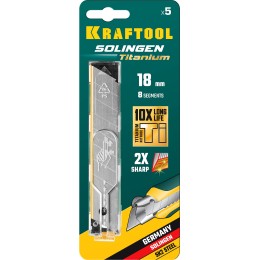 KRAFTOOL 18 мм, 5 шт, сегментированные лезвия (09605-TIN-18-S5)