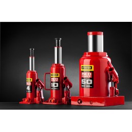 STAYER RED FORCE, 8 т, 200 - 385 мм, бутылочный гидравлический домкрат, Professional (43160-8) STAYER RED FORCE, 8 т, 200 - 385 мм, бутылочный гидравлический домкрат, Professional (43160-8)