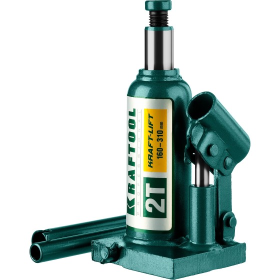 KRAFTOOL KRAFT-LIFT, 2 т, 158 - 308 мм, бутылочный гидравлический домкрат (43462-2) KRAFTOOL KRAFT-LIFT, 2 т, 158 - 308 мм, бутылочный гидравлический домкрат (43462-2)