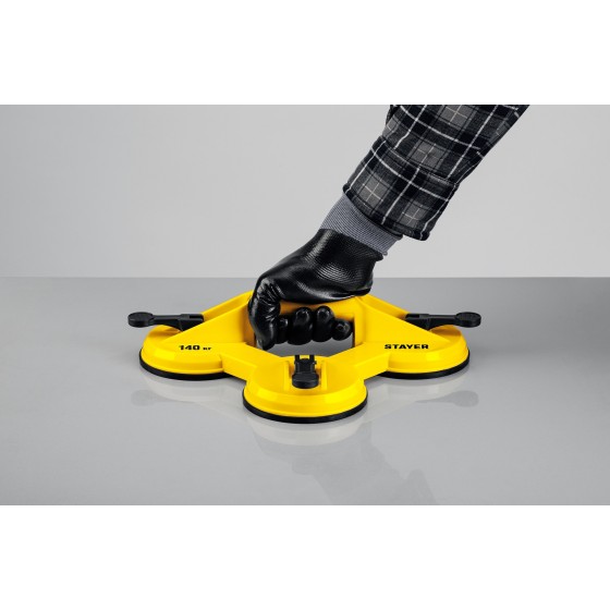 STAYER MAXLift, 140 кг, тройной пластмассовый стеклодомкрат (33718-3)