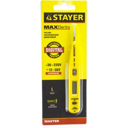Тестер напряжения STAYER MAX Electro, 12 - 220 В, 125 мм (45290) Тестер напряжения STAYER MAX Electro, 12 - 220 В, 125 мм (45290)