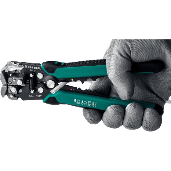 KRAFTOOL TK-8, 0.05 - 8 мм2, автоматический стриппер (22637) KRAFTOOL TK-8, 0.05 - 8 мм2, автоматический стриппер (22637)