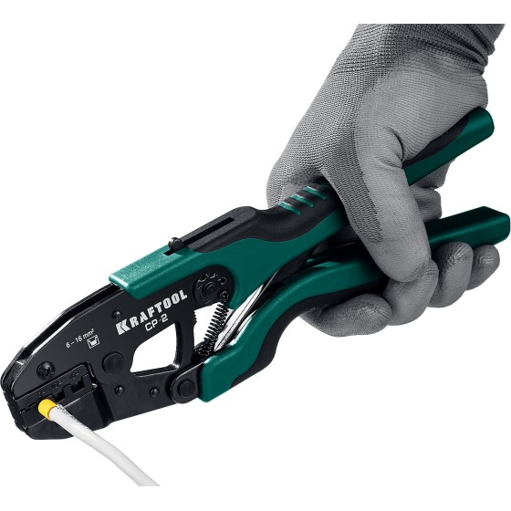KRAFTOOL CP-2, 6 - 16 мм2, для втулочных наконечников, пресс-клещи (45461-2) KRAFTOOL CP-2, 6 - 16 мм2, для втулочных наконечников, пресс-клещи (45461-2)