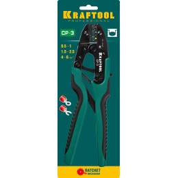 KRAFTOOL CP-3, 0.5 - 6 мм2, для изолированных наконечников и соединительных муфт, пресс-клещи(45461-3) KRAFTOOL CP-3, 0.5 - 6 мм2, для изолированных наконечников и соединительных муфт, пресс-клещи(45461-3)