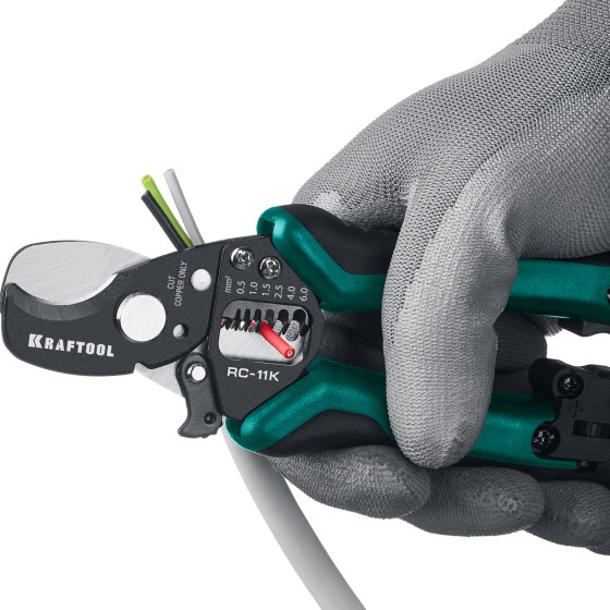 KRAFTOOL RC-11 K, 3 в 1, кабельные ножницы (22696-3) KRAFTOOL RC-11 K, 3 в 1, кабельные ножницы (22696-3)