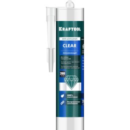 KRAFTOOL CLEAR, 310мл, прозрачный, суперсильный монтажный клей (41342) KRAFTOOL CLEAR, 310мл, прозрачный, суперсильный монтажный клей (41342)