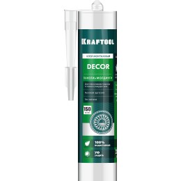 KRAFTOOL DÉCOR, 310 мл, белый, монтажный клей для молдингов (41349) KRAFTOOL DÉCOR, 310 мл, белый, монтажный клей для молдингов (41349)