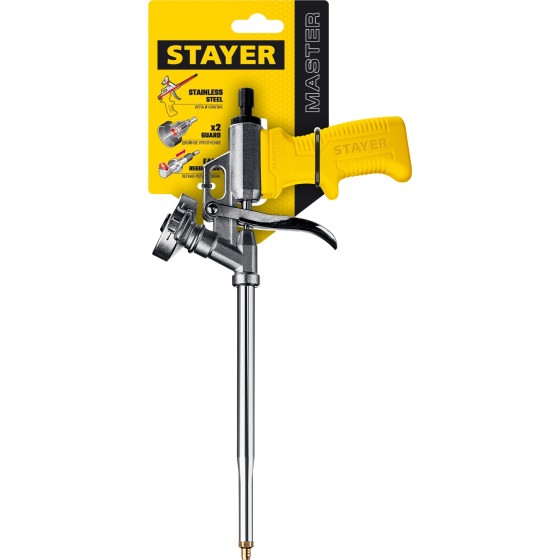 STAYER Master, металлический пистолет для монтажной пены (06863) STAYER Master, металлический пистолет для монтажной пены (06863)