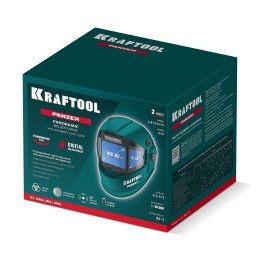 KRAFTOOL PANZER хамелеон, с панорамным трёхсторонним светофильтром, затемнение 3/4-8/9-14, маска сварщика (11061)