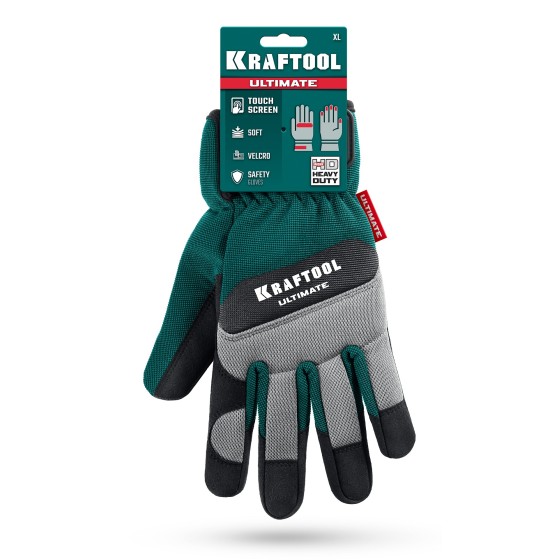 KRAFTOOL ULTIMATE р.XL (10), профессиональные комбинированные перчатки, работа с сенсорными экранами (11299-XL) KRAFTOOL ULTIMATE р.XL (10), профессиональные комбинированные перчатки, работа с сенсорными экранами (11299-XL)