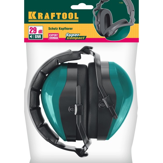 KRAFTOOL PROFI защита до 109 дБ, шарнирное крепление чашек, защитные наушники со складным мягким оголовьем (11362) KRAFTOOL PROFI защита до 109 дБ, шарнирное крепление чашек, защитные наушники со складным мягким оголовьем (11362)