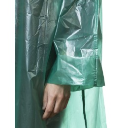 STAYER полиэтилен, зеленый, S-XL, 50 микрон, плащ-дождевик (11610)