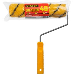 STAYER DUALON, 40 х 240 мм, бюгель 6 мм, ворс 12 мм, полиакрил, все виды ЛКМ, малярный валик (03184-24) STAYER DUALON, 40 х 240 мм, бюгель 6 мм, ворс 12 мм, полиакрил, все виды ЛКМ, малярный валик (03184-24)