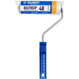 ЗУБР ВЕЛЮР, 8 х 180 мм, бюгель 8 мм, ворс 4 мм, 50% акрил, 50% шерсть, для лаков и эмалей, малярный валик, Профессионал (03514-18) ЗУБР ВЕЛЮР, 8 х 180 мм, бюгель 8 мм, ворс 4 мм, 50% акрил, 50% шерсть, для лаков и эмалей, малярный валик, Профессионал (03514-18)