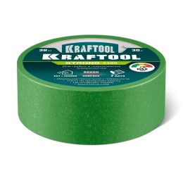KRAFTOOL #300 Strong 38 мм х 30 м, для грубых и шероховатых поверхностей, малярная лента (12103-38)