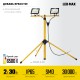 STAYER LED-MAX, 2 х 30 Вт, 6500 К, IP 65, 1.6 м, светодиодные прожекторы на штативе (56925-2-30) STAYER LED-MAX, 2 х 30 Вт, 6500 К, IP 65, 1.6 м, светодиодные прожекторы на штативе (56925-2-30)