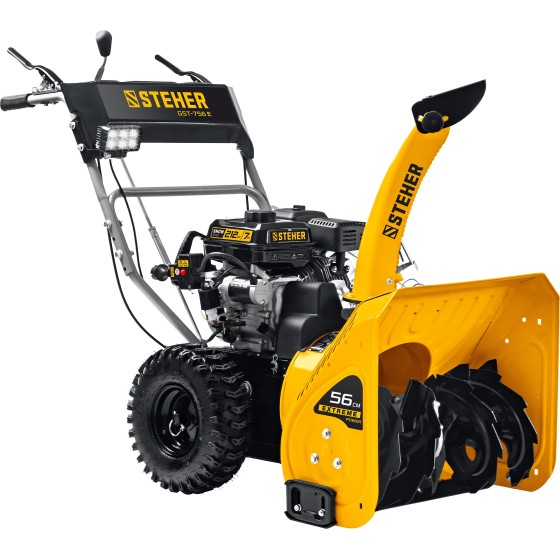 STEHER 56 см, бензиновый снегоуборщик с электростартером, EXTREM (GST-756E) STEHER 56 см, бензиновый снегоуборщик с электростартером, EXTREM (GST-756E)