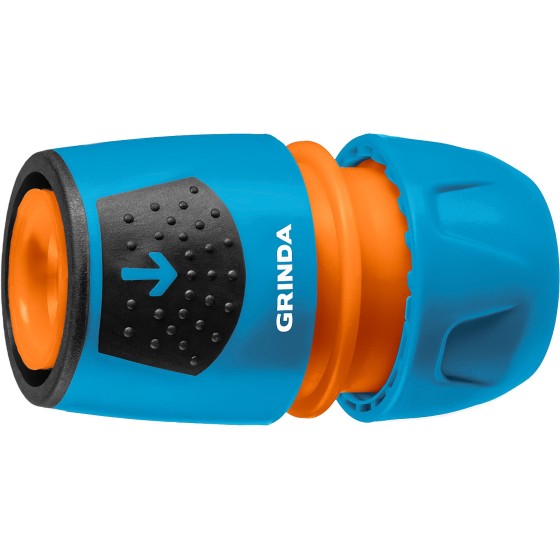 GRINDA TU-A, 1/2″ - 3/4″, быстросъемный, с автостопом, пластиковый с TPR, для шланга, универсальный соединитель, PROLine (8-426227) GRINDA TU-A, 1/2″ - 3/4″, быстросъемный, с автостопом, пластиковый с TPR, для шланга, универсальный соединитель, PROLine (8-426227)