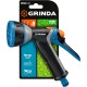 GRINDA BM-8, 8 режимов, курок сзади, металлический с TPR, поливочный пистолет, PROLine (8-427339) GRINDA BM-8, 8 режимов, курок сзади, металлический с TPR, поливочный пистолет, PROLine (8-427339)