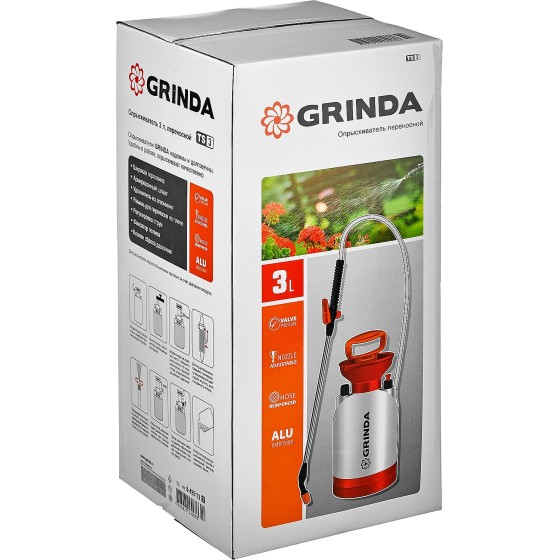 GRINDA TS-3, 3 л, широкая горловина, устойчивое днище, переносной опрыскиватель (8-425113) GRINDA TS-3, 3 л, широкая горловина, устойчивое днище, переносной опрыскиватель (8-425113)