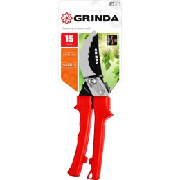 GRINDA G-31, 200 мм, закаленные лезвия, тефлоновое покрытие, зубцы на лезвии, пластиковые рукоятки, плоскостной секатор (40210) GRINDA G-31, 200 мм, закаленные лезвия, тефлоновое покрытие, зубцы на лезвии, пластиковые рукоятки, плоскостной секатор (40210)