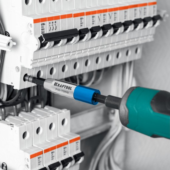 KRAFTOOL FIX-TORQ 2.5 Нм динамометрический адаптер для бит (64035-2.5) KRAFTOOL FIX-TORQ 2.5 Нм динамометрический адаптер для бит (64035-2.5)