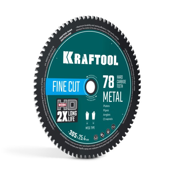 KRAFTOOL Metal Cut 305 х 25.4 мм, 78Т, диск пильный по металлу и стали (36954-305-25.4-78) KRAFTOOL Metal Cut 305 х 25.4 мм, 78Т, диск пильный по металлу и стали (36954-305-25.4-78)