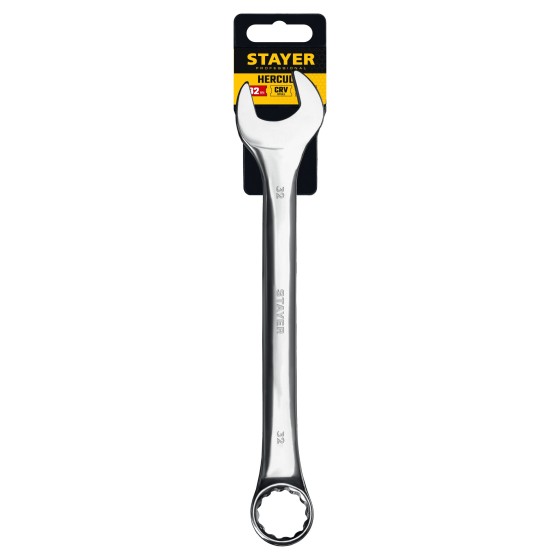 STAYER HERCULES, 32 мм, комбинированный гаечный ключ, Professional (27081-32) STAYER HERCULES, 32 мм, комбинированный гаечный ключ, Professional (27081-32)