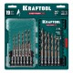 KRAFTOOL STEP POINT, 19 шт, набор сверл по металлу для винтовёртов и шуруповертов IMPACT READY (29653-H19) KRAFTOOL STEP POINT, 19 шт, набор сверл по металлу для винтовёртов и шуруповертов IMPACT READY (29653-H19)