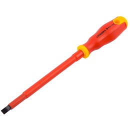 STAYER Electro, SL8 х 175 мм, диэлектрическая отвертка, Professional (25141-08-17) STAYER Electro, SL8 х 175 мм, диэлектрическая отвертка, Professional (25141-08-17)