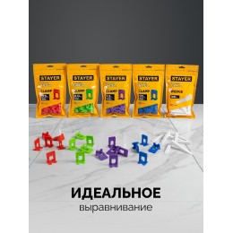 STAYER СВП TileFix, 1,0 мм, 100 шт, система выравнивания плитки ″ворота″ (33845-100)