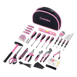 GRINDA Pink Force 165 предм, универсальный набор инструмента (22109)