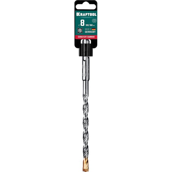 KRAFTOOL Cerazit Carbide, 8 х 160 мм, SDS-plus бур (29320-160-08) KRAFTOOL Cerazit Carbide, 8 х 160 мм, SDS-plus бур (29320-160-08)