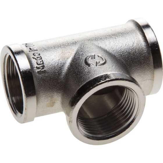 GENERAL FITTINGS внутренняя резьба 3/4″, никель, тройник (51052-3/4) GENERAL FITTINGS внутренняя резьба 3/4″, никель, тройник (51052-3/4)