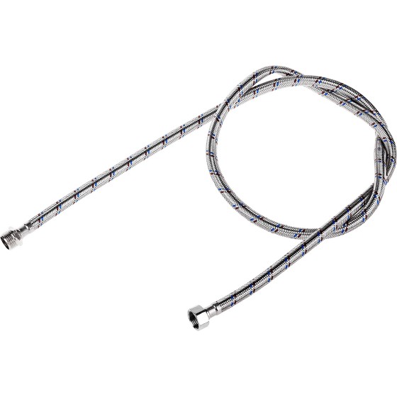 ЗУБР 1/2″, 1.5 м, гайка-штуцер, гибкая подводка для воды (51005-G/S-150) ЗУБР 1/2″, 1.5 м, гайка-штуцер, гибкая подводка для воды (51005-G/S-150)
