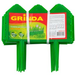 GRINDA 14 х 310 см, зеленый, декоративный бордюр для клумб (422221-G) GRINDA 14 х 310 см, зеленый, декоративный бордюр для клумб (422221-G)