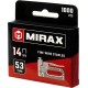 MIRAX тип 53 (A/10/JT21) 14 мм, 1000 шт, калибр 23GA, скобы для степлера (3153-14) MIRAX тип 53 (A/10/JT21) 14 мм, 1000 шт, калибр 23GA, скобы для степлера (3153-14)