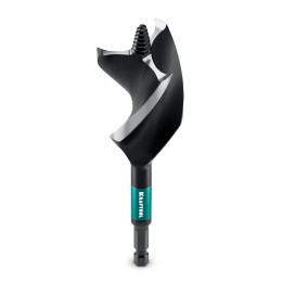 KRAFTOOL 3-Wave d30 мм, трехзаходное сверло по дереву с резьбовым центрующим острием (29513-30)