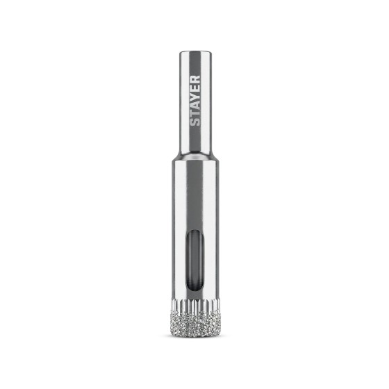 STAYER DIAMOND d 12 мм, Р60, Алмазное трубчатое сверло (29930-12)