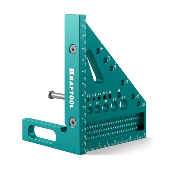 KRAFTOOL 3D Square, 5-в-1, высокоточный алюминиевый угольник для 3D заготовок (3446) KRAFTOOL 3D Square, 5-в-1, высокоточный алюминиевый угольник для 3D заготовок (3446)