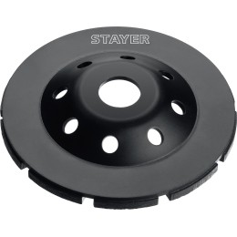 STAYER Double, d 125 мм, двухрядная алмазная чашка (33381-125) STAYER Double, d 125 мм, двухрядная алмазная чашка (33381-125)