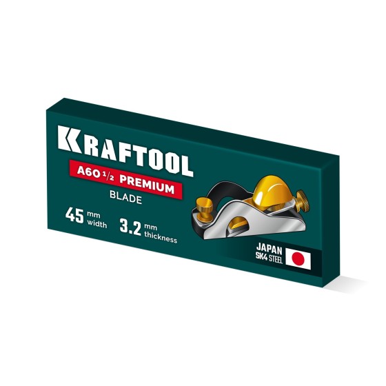 KRAFTOOL A60 1/2 Premium Rabbet 35мм, лезвие для рубанка арт.18529 (18529-S)