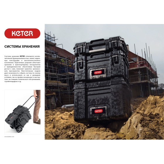 KETER CLICK BIN, 2.8 л, 315 х 220 х 160 мм, лоток для хранения (38067) KETER CLICK BIN, 2.8 л, 315 х 220 х 160 мм, лоток для хранения (38067)