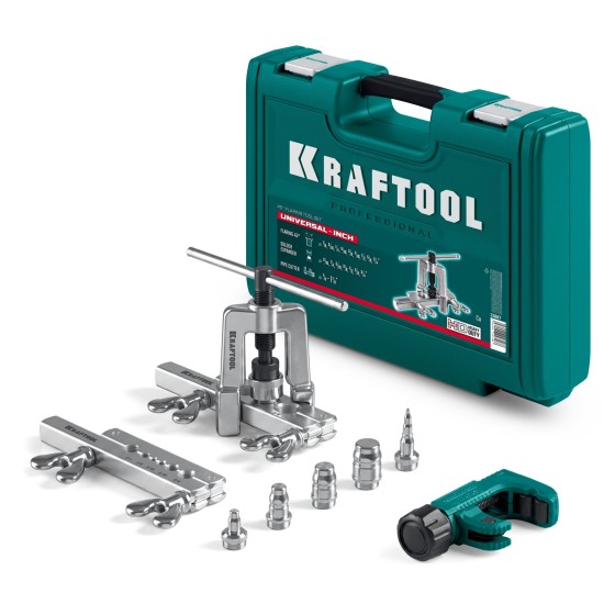 Набор для развальцовки и резки KRAFTOOL Universal-INCH 1/8 - 3/4″ Набор для развальцовки и резки KRAFTOOL Universal-INCH 1/8 - 3/4″